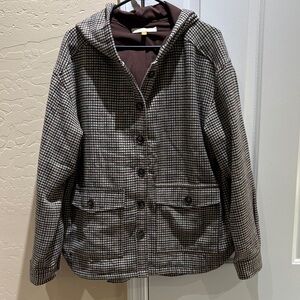 Downeast Houndstooth Hooded Jacket
